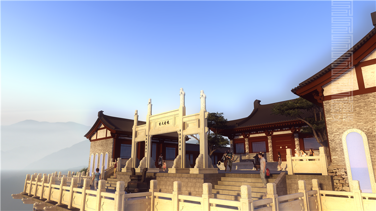 河南洛阳万安山祖师庙方案设计(图4)