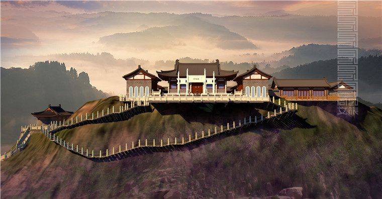 河南洛阳万安山祖师庙方案设计(图3)